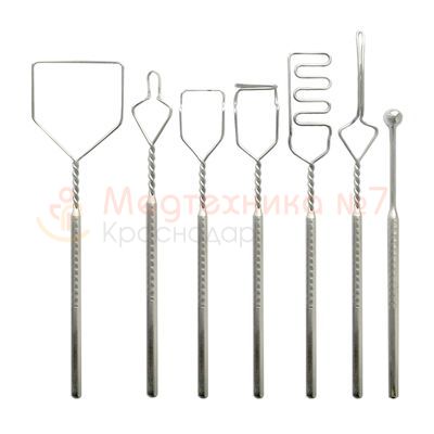 Логопедические зонды для постановки звуков МЕДИН набор № 3, 7 шт.