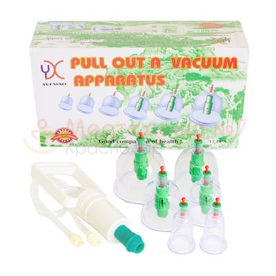 Вакуумные массажные банки с магнитами JK-11 с коробкой