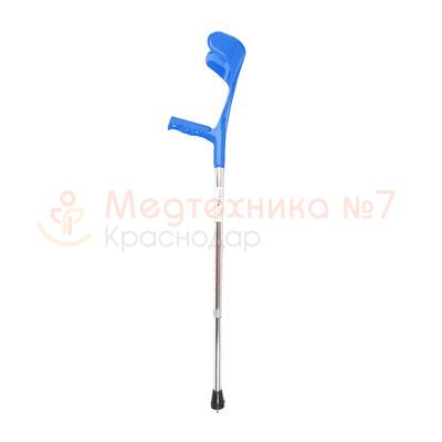 Костыль Dauang Medical Е0504Y с УПС цветной локтевой, регулируемой длины (91-114 см), синий