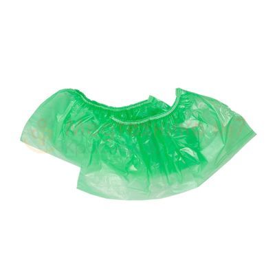 Бахилы одноразовые полиэтиленовые, зеленые