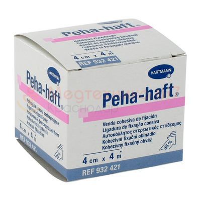 Бинт самофиксирующийся эластичный Peha-Haft 4 мх4 см, белый