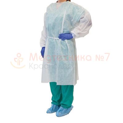 Халат медицинский хирургический одноразовый 140 см Халат медицинский хирургический одноразовый 140 см