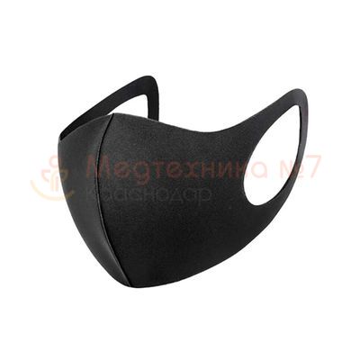 Защитная маска из неопрена, 36х15 см (Черный)