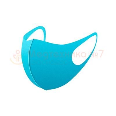 Защитная маска из неопрена, 36х15 см (Голубой)