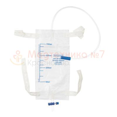 Ножной мочеприемник Meridian, 750 мл, Т-слив (DW310075)
