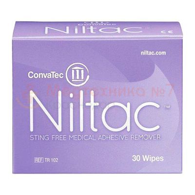 Очиститель для кожи в форме салфеток ConvaTec Niltac