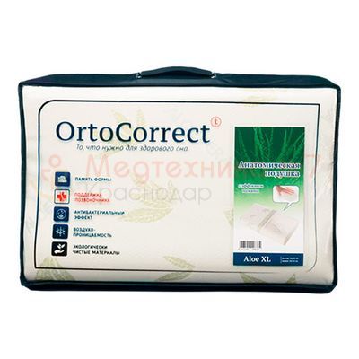 Подушка OrtoCorrect Aloe Vera с эффектом памяти Подушка OrtoCorrect Aloe Vera с эффектом памяти