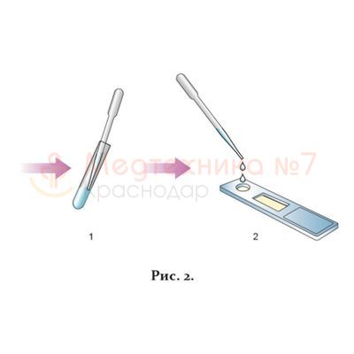 Выявление вирусов гриппа на тестере