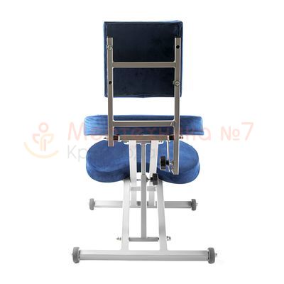 Ортопедический коленный стул Dr. Wagner со спинкой вид спереди