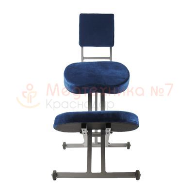 Ортопедический коленный стул Dr. Wagner со спинкой вид сзади