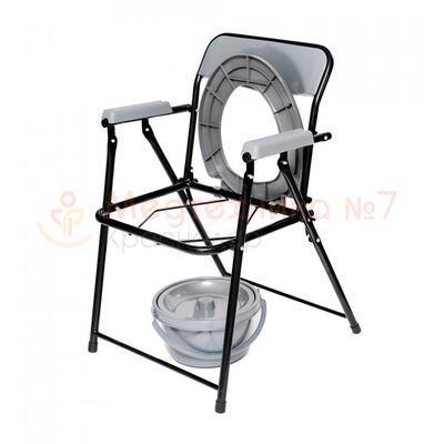 Кресло-туалет Barry WC600 складное с поднятым сиденьем