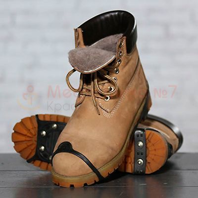 Ледоходы Актив 8 шипов, р. 35-45 на обуви, вид сверху