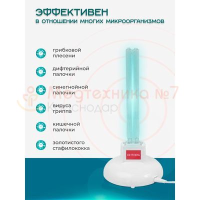 Особенности лампы  Антивирус 11 (с очками)