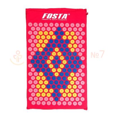 Коврик массажный акупунктурный Fosta F 0102 цветной (красный)