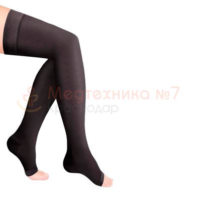 Чулки компрессионные Idealista ID-310 с открытым носком, 1 класс