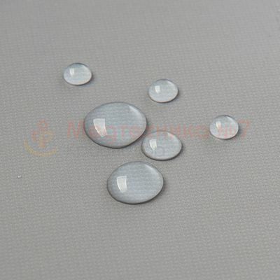 Нагрудник многоразовый с карманом BESIDE серый, ПВХ, 45x65 см не пропускает жидкость