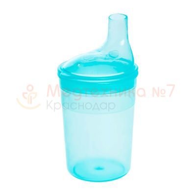 Поильник BESIDE с крышкой-носиком 200 мл, голубой