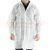 Халат белый для мужчин на кнопках с рукавами на резинках